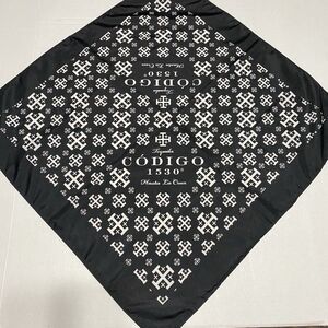 CODIGO 1530 ORIGIN GEORGE STRAIGHT TEQUILA BLACK Polyester BANDANA 21” X 21”
